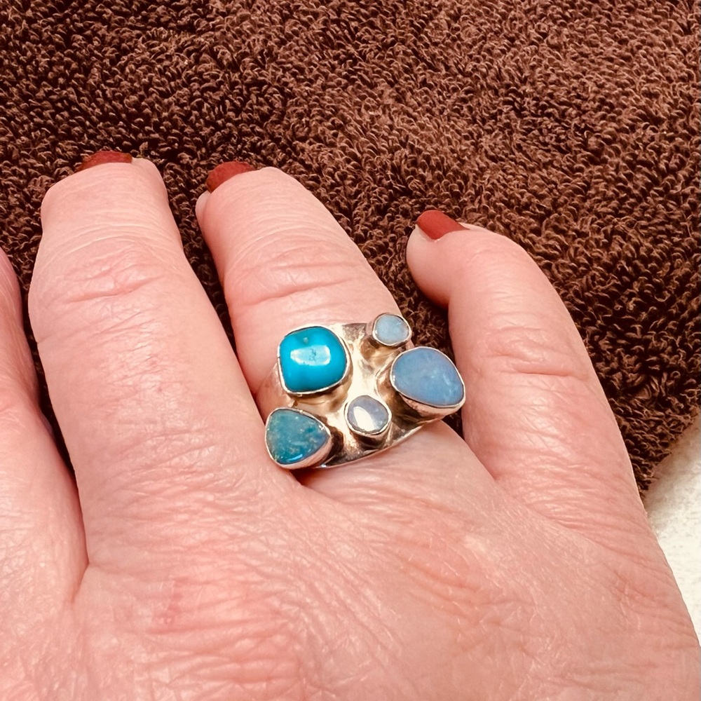 Jay King turquoise and opal ring